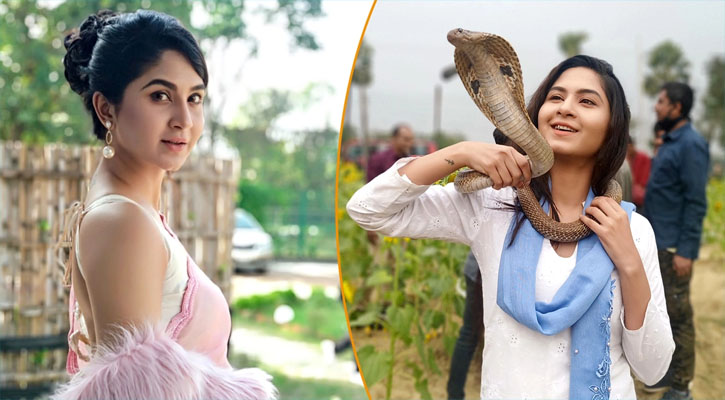 ভয় নয়, সাপ গলায় নিতে মজা লাগে স্পর্শিয়ার!